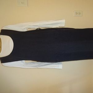Vintage Chico's Black Linen  Maxi Jumper